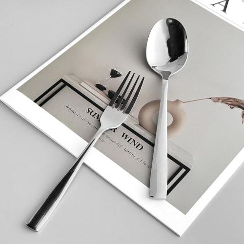 Hive Mind Cutlery Assortment Set (4 Spoons, 2 Forks, 4 Spoons, 2 Sets) - Dishwasher Safe, Perfect for Curry, Salad, and Soup