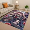 3D Genshin Impact Game Cartoon Living Room Non Slip Area Rug Soft Carpet for Bedroom Playroom Sofa,Easy Clean Home Decor Doormat