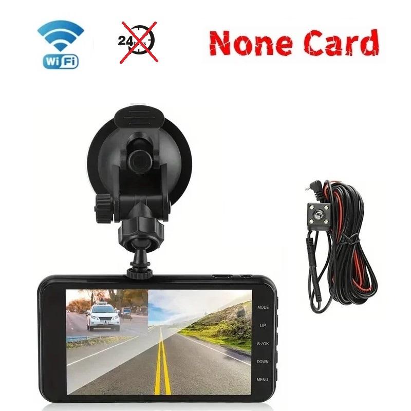 4-inch Dashcam, HD Dual-lens Touchscreen, WiFi Car Dashcam