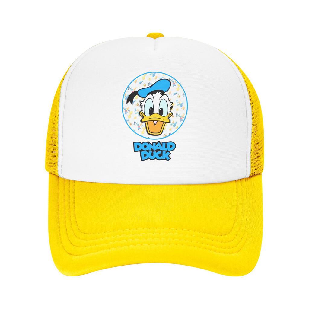 Donald Duck Snapback Hat For Men Women Cooling Breathable Mesh Side Sun Hats Caps Adjustable Fit For Casual Wear