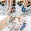 Women's Mid-Calf Coral Fleece Socks: Half-Sided Fleece, Cat Paw Design, Cute & Cozy for Autumn/Winter