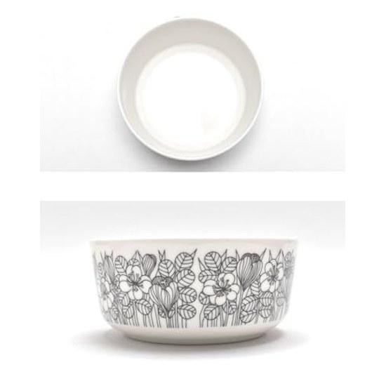 Arabia Krokus Kom 13cm Servies 02. Zwart