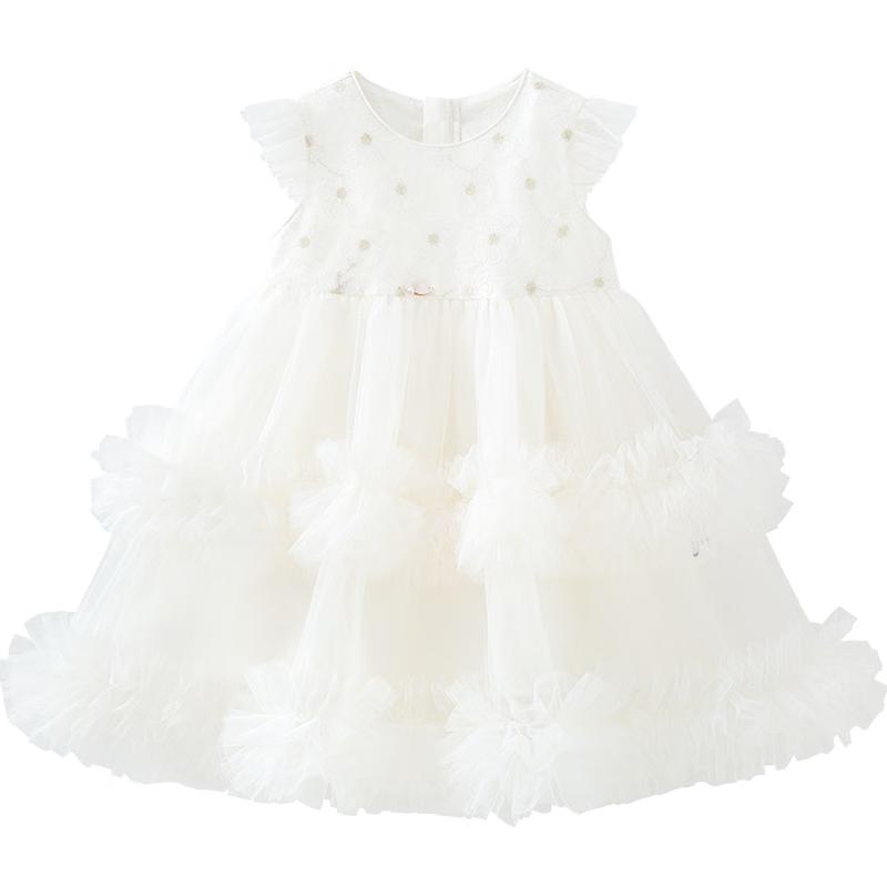 Minibala Girls  Sweet Mesh Tiered Summer Dress 100