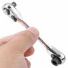Mini 1/4 Inch Double Ended Quick Socket Ratchet Wrench Rod Screwdriver Bit Tool Contain 1 X Ratchet Handle Wrench Tool Parts