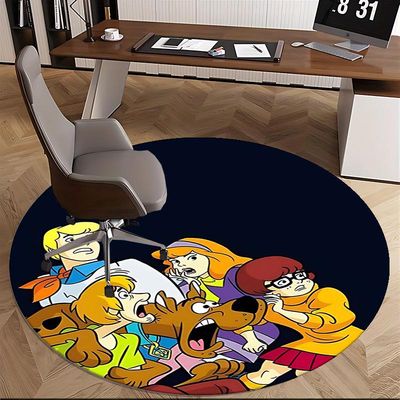 Scooby Doo,Mystery Solvers Chair mat Round Rug Office carpet, Non slip, Suitable for Living Rooms, Bedrooms,Decor1205722a