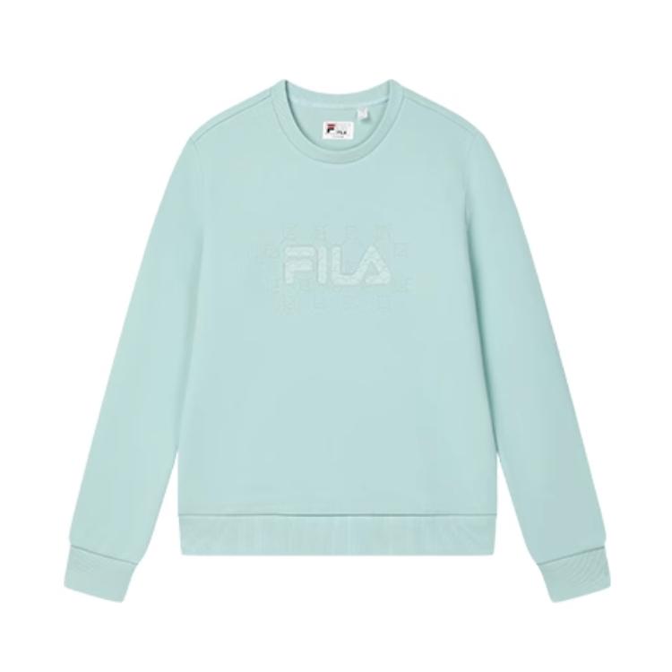 

New FILA Sweatshirt Women s Wheat Green F11W518203F-GN 165/84A/M