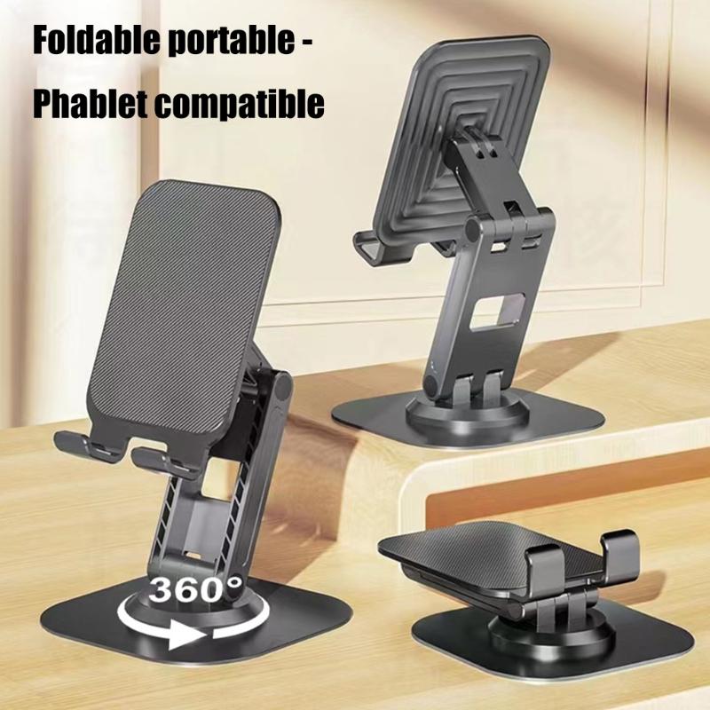 360 Degree Rotating Cellphone Holder Lazy Bracket for Phone Tablet Folding Adjustable Table Support Stand