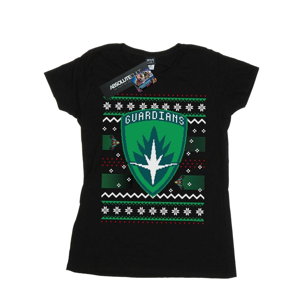 Marvel Womens/Ladies Guardians Of The Galaxy Fair Isle Cotton T-Shirt