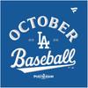 [Fanatics] Fanatics 2025 MLB Postseason Los Angeles Dodgers NL West Division Postseason Locker Room T-Shirt ML25AS153 BLUE (BLU)