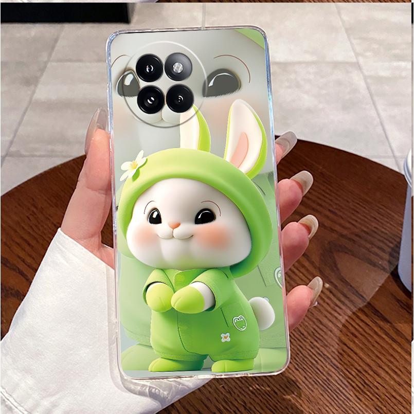 For Xiaomi Civi 4 Pro Case Clear Luxury Cute Love Rabbit Funny TPU Soft Silicone Back Cover For Xiaomi 14 Civi 4Pro Phone Case