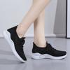 Fashion Women Sneakers Fashion Lace Up Mesh Breathable Outdoor Walking Small White Shoes Round Toe Non-slip Thick Sole Tennis Shoe Mujer