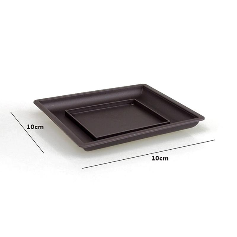 1 stk Plast Blomsterpotte Balkong Firkantet Blomsterpotte Blomster Bonsai Bowl Barnehagepotte Blomsterpotte Imitert rektangel barnehagebasseng