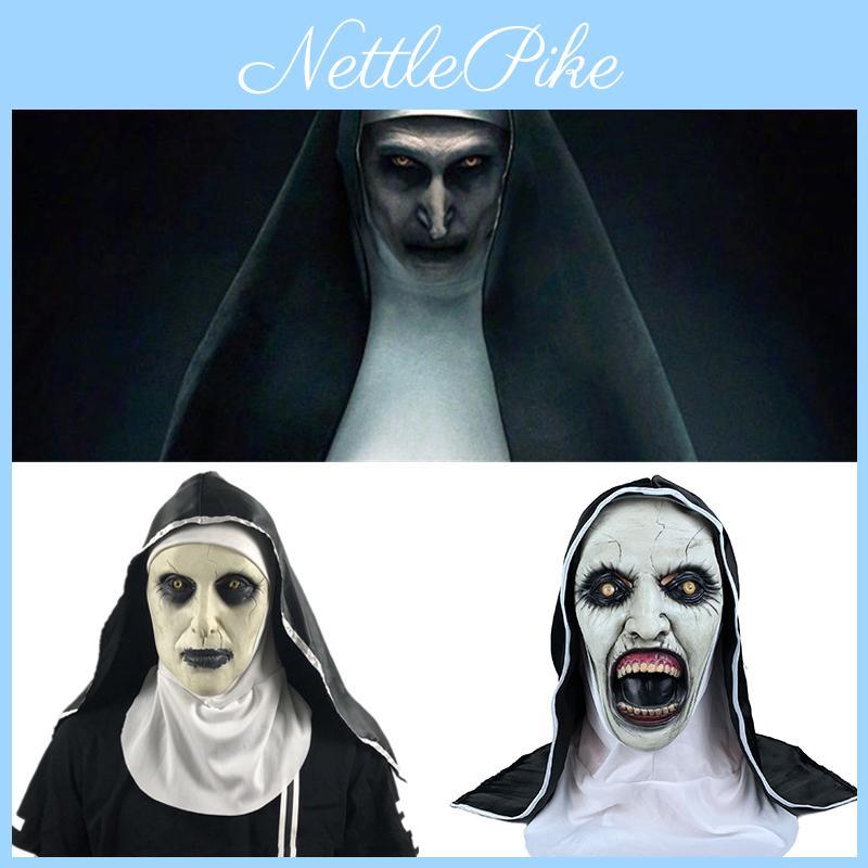 The Conjuring 2 Horror Nun Latex Mask Costume For Halloween Cosplay Party Props