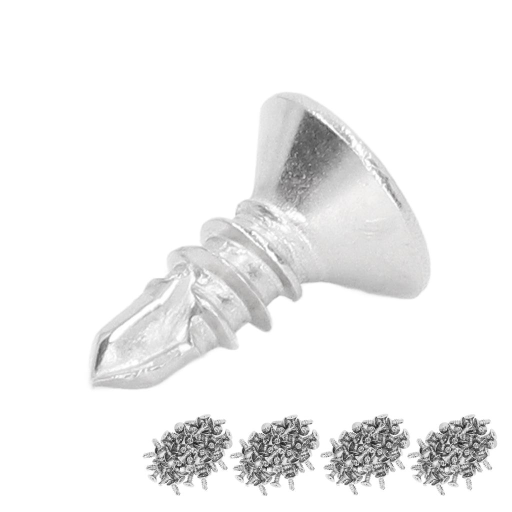 200 Pezzi Viti Autoperforanti Svasate a Croce Acciaio Inossidabile Lunghezza 13mm Set Kit di Fissaggio M4.2 18