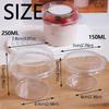 50Pcs Clear Plastic Disposable Salad Cups 150/250ml Disposable Packaging Box  Disposable Tableware