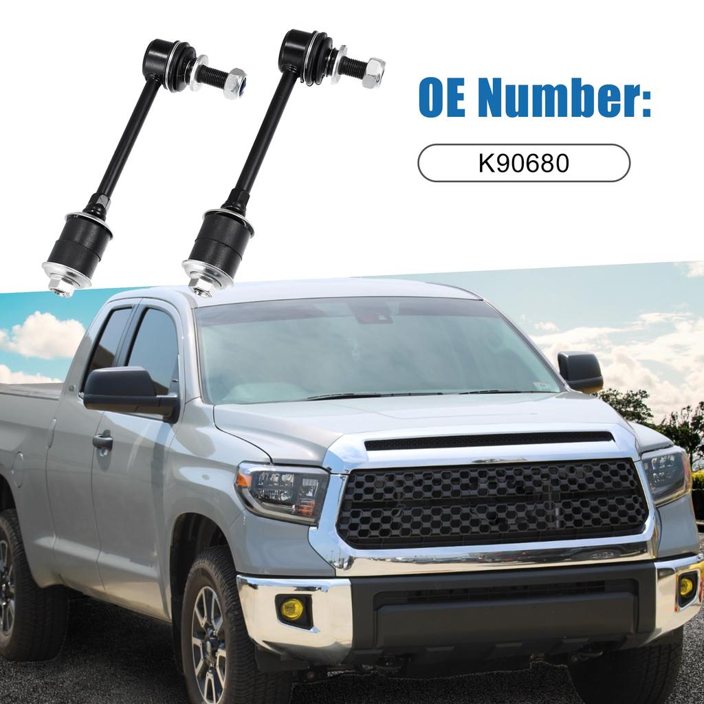 ABSOPRO Front Sway Bar Links for Toyota Tundra 2 Pieces (K90680) 2002-2006, Black,