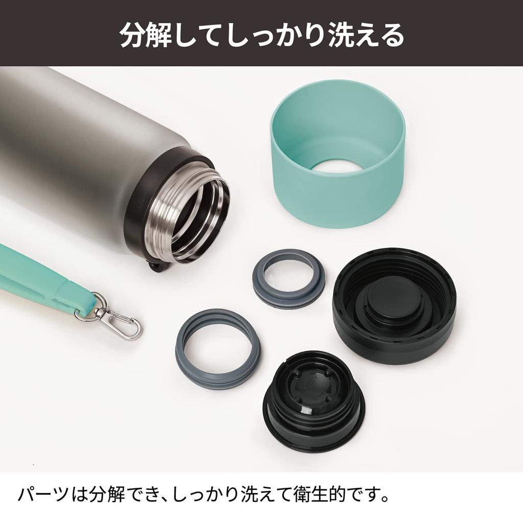 Peacock Thermos Industry Peacock Water Heat Cold Vacuum Insulated Ice Stop Wide Compatible with Sports Comes with Sports Matte Clear MC (The-peacock)