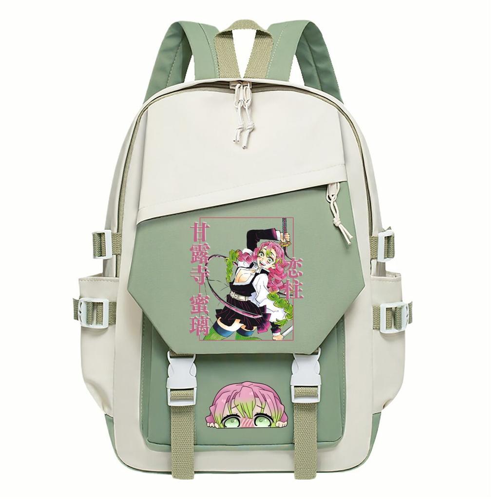 Large Capacity Schoolbag with Shoulder Strap; Student Three-piece Pencil Case Set