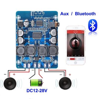 XH-M314 TPA3118 Stereo Audio Bluetooth Digital Power Amplifier Board Dual 45W Audio Amplifier Module AUX Decoding 2*45W