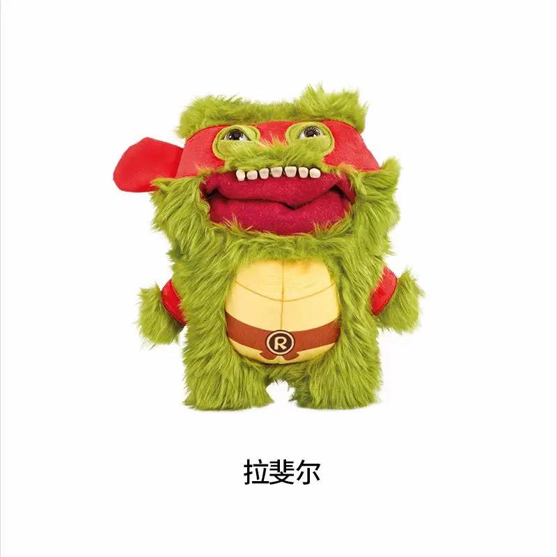 Official Fuggler X Tmnt Teenage Mutant Ninja Turtles Funny Ugly Monster Soft Plush Doll Leonardo Collectible Toys Gifts For Fans