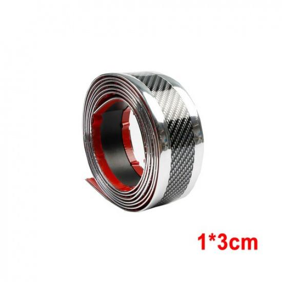 Carbon Fiber Protector Sticker Sill Scuff Cover Car Door Body Anti-Scratch Strip