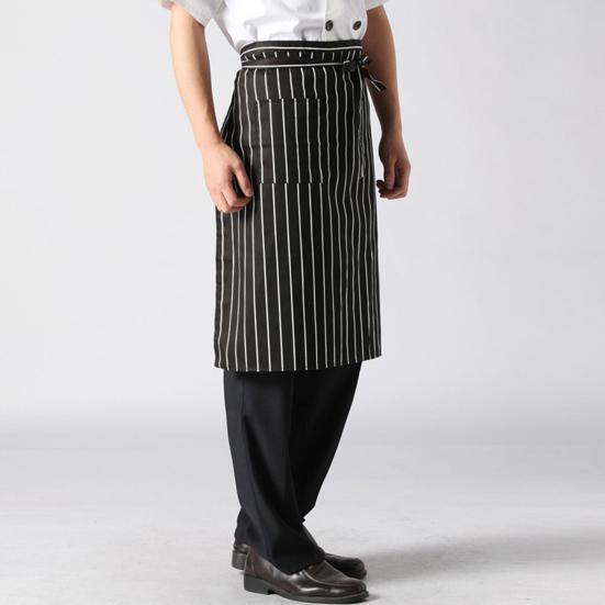 Waist Waterproof Chef Bistro Apron for Men Women Polyester Cooking Apron with Tool Pocket Oil Stain Resistant Cleaning Apron for Home Kitchen Bar