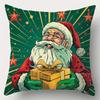 New Green Christmas Creative Polyester Pillowcase Home Decoration Pillowcase Living Room Bedroom Decorative Cushion Cover