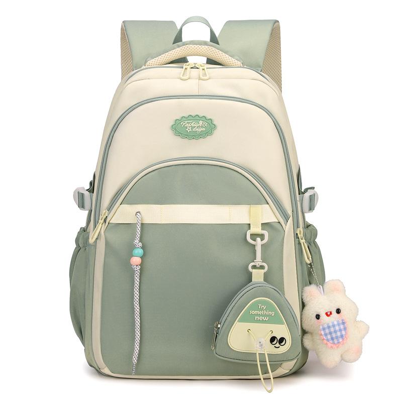 Winter New Cute Large-capacity Primary School Schoolbag for Girls In Grades 3-6, Junior High School Burden Reduction Ridge Backpack
