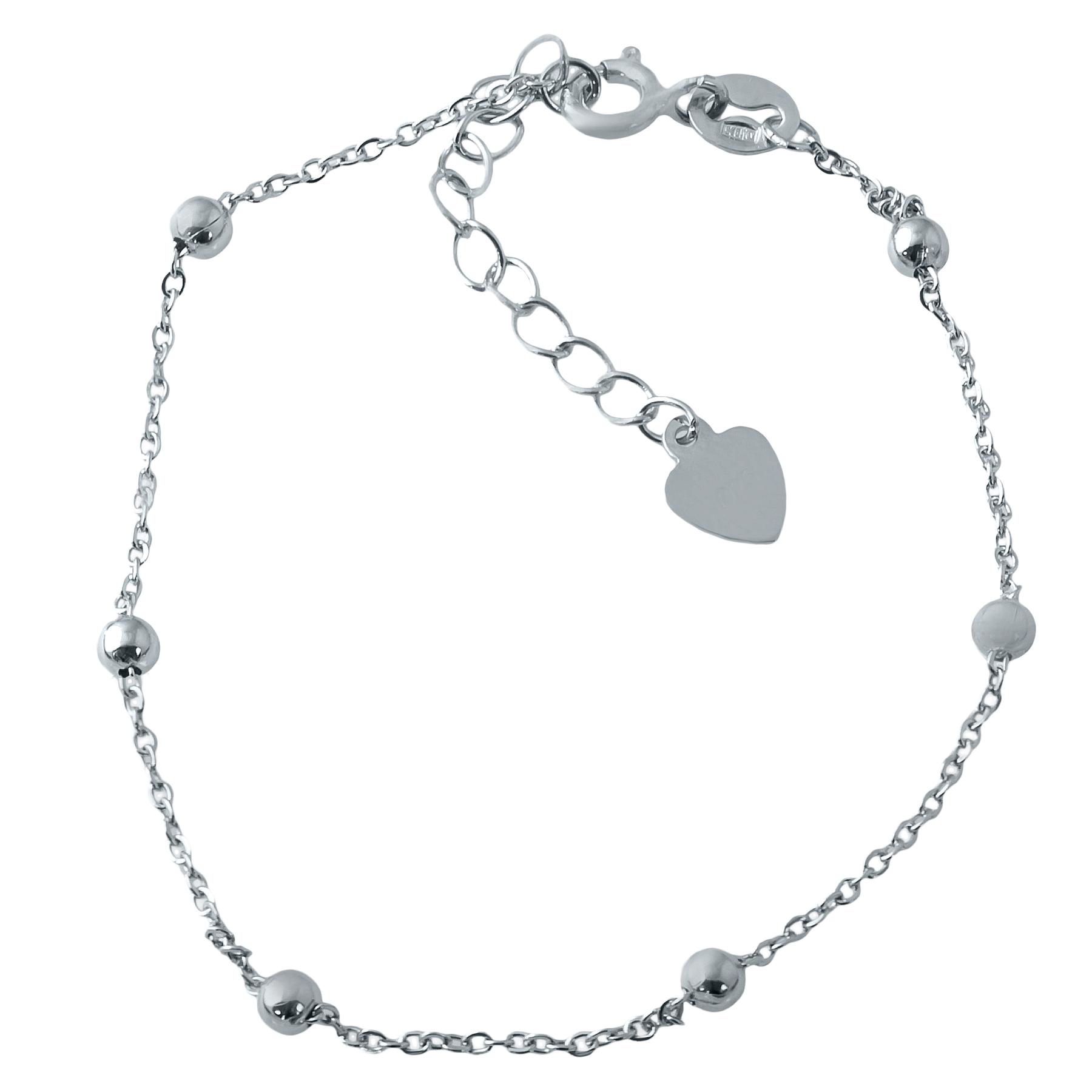 

Срібний браслет на ногу без каміння (1928165) 2326