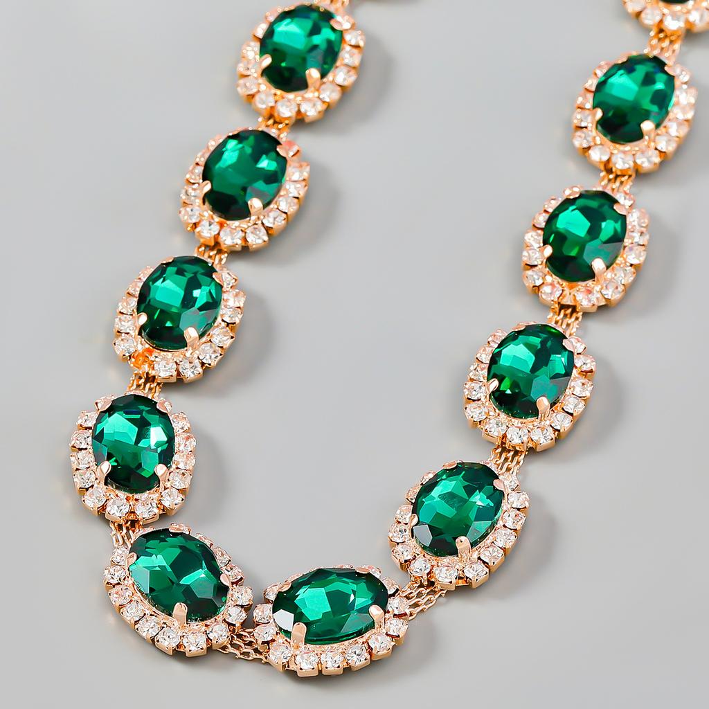 Collier ras du cou en strass pour femmes, bijoux Vintage en cristal