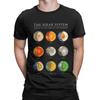 The Solar System T Shirt Summer  Leisure TShirts Man Cotton Crew Neck Oversized Tees ShortSleeved Y2K Funny Tops