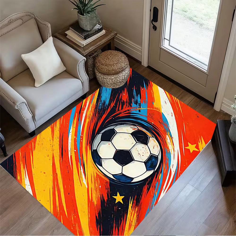 1pc soccer ball rug home carpet design for office decor gift living room bedroom