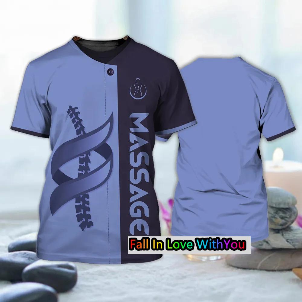 

Модная массажная женская мужская футболка с 3D-принтом, женская забавная футболка с коротким рукавом, винтажная футболка большого размера, женская одежда 6XL