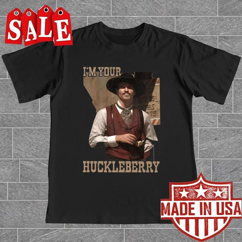 Val Kilmer Tombstone I m Your Huckleberry T-Shirt men women Unisex T-Shirt L