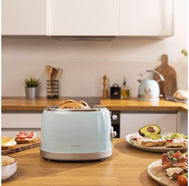 Тостер Cecotec 03208 Toast & Taste Vintage 800 blau