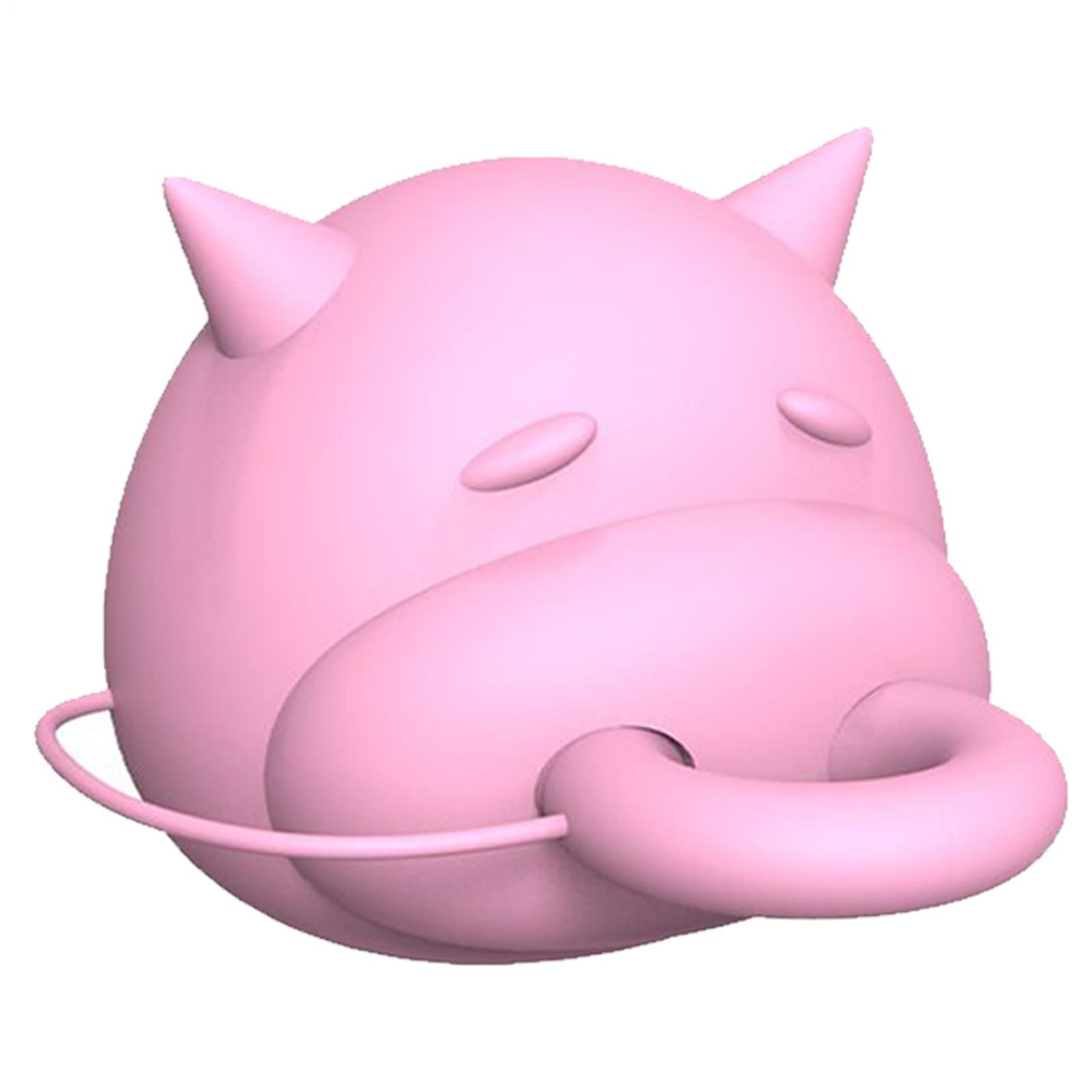 Silicone Milk Bottle Pourer Lid Milk Carton Lid In Cow Shape, Rotating Drink Box Cap Dispenser Attachment, Funny Milk Bottle Stopper One Size розовый