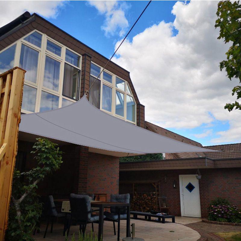 Thickened Outdoor Sunshade Net: Triangular Sail Canvas for Terraces, Balconies, Gardens, and Courtyards