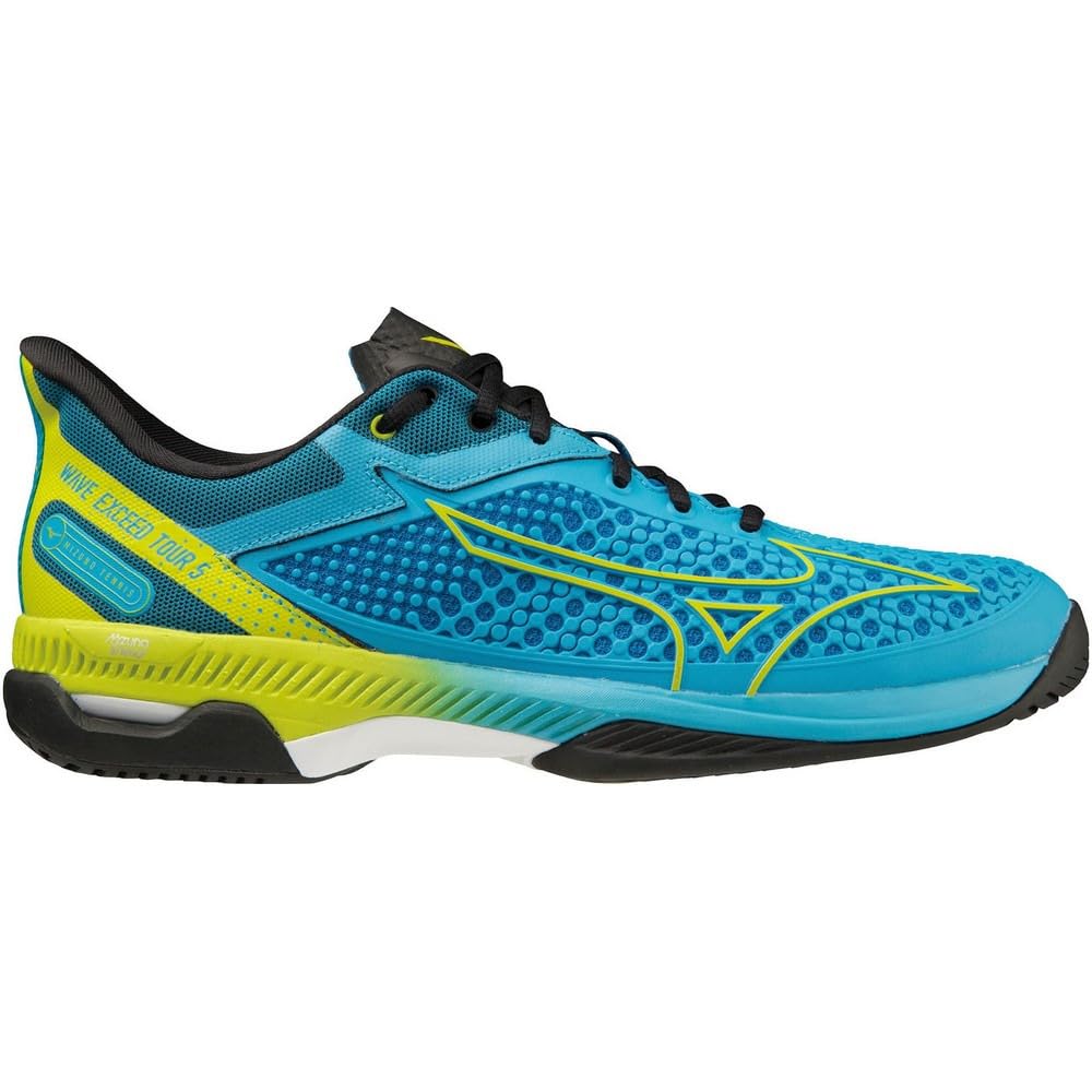 Tennis Shoes Wave Exceed TOUR 5 AC All Court Club Activities Lightweight Game Court Soft Light cm 2E [Mizuno] Blue/Yellow/Black 23.0