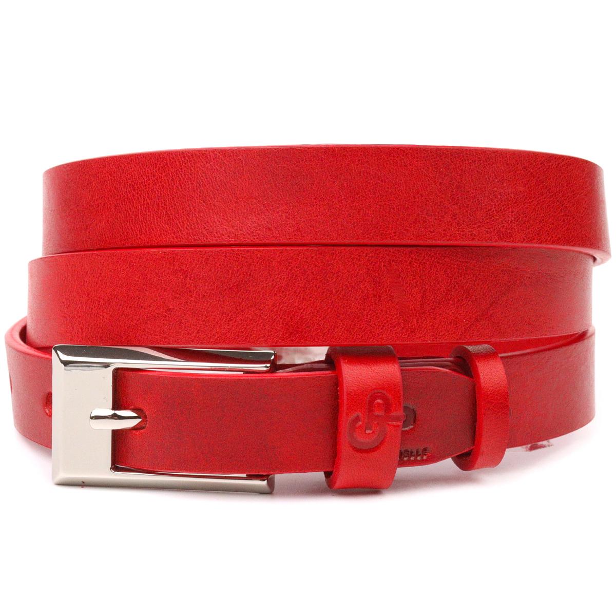 

Привабливий жіночий шкіряний ремінь GRANDE PELLE Leather Belt 21445 Червоний