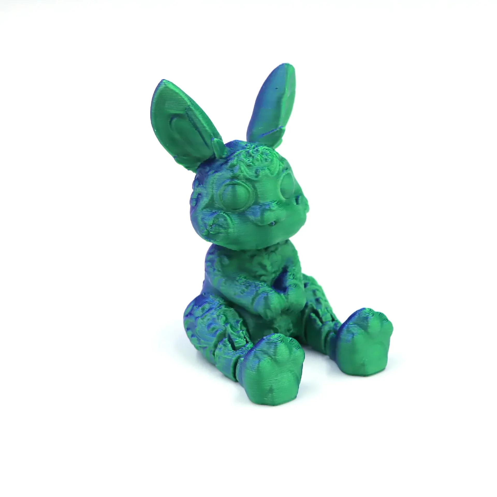 

Rainbow Night Glow Easter Bunny And Egg Decorations - Glowing Bunny Figurines for Easter Party Gifts Children s Home Decor