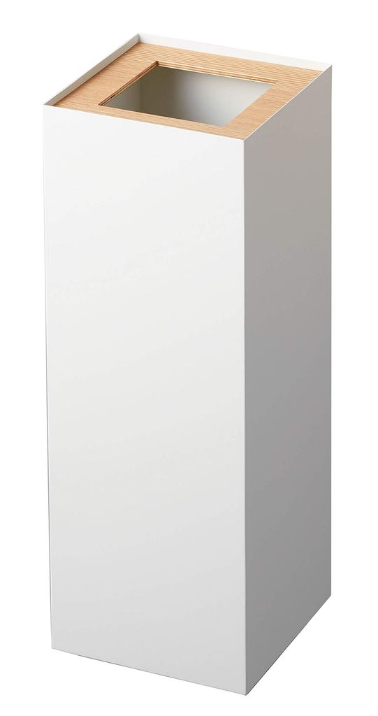 Yamazaki Jitsugyo Trash Can Square Long Natural W22XD22XH60cm RIN Trash Can Dust Box Slim 4531 Approx.