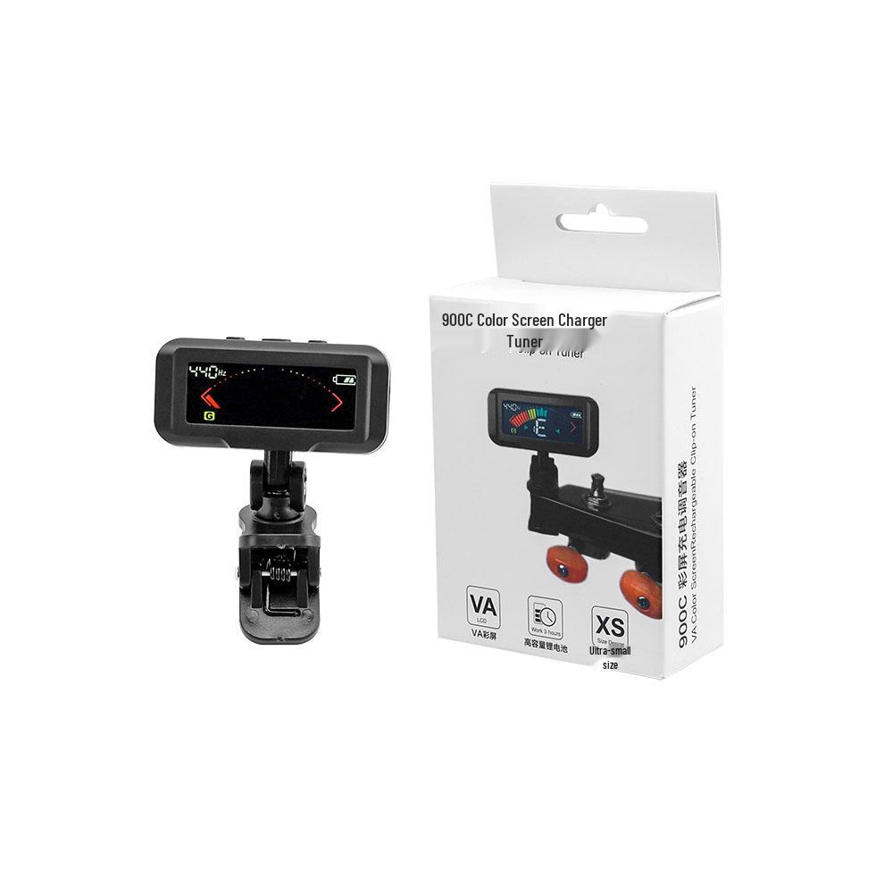 Rechargeable High-Definition Color Tuner for 12-Tone Guitar, Bass, Violin, and Ukulele.