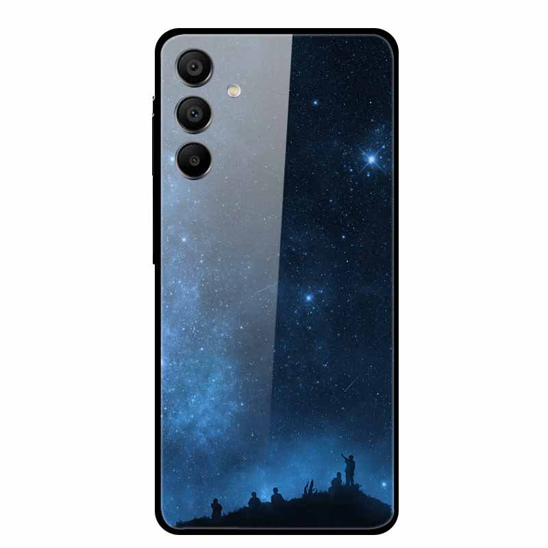 Tempered Glass Case for Samsung Galaxy A16 5G Back Cover Hard Case for SamsungA16 Phone Case Fundas Cool Protective Cute Bumper