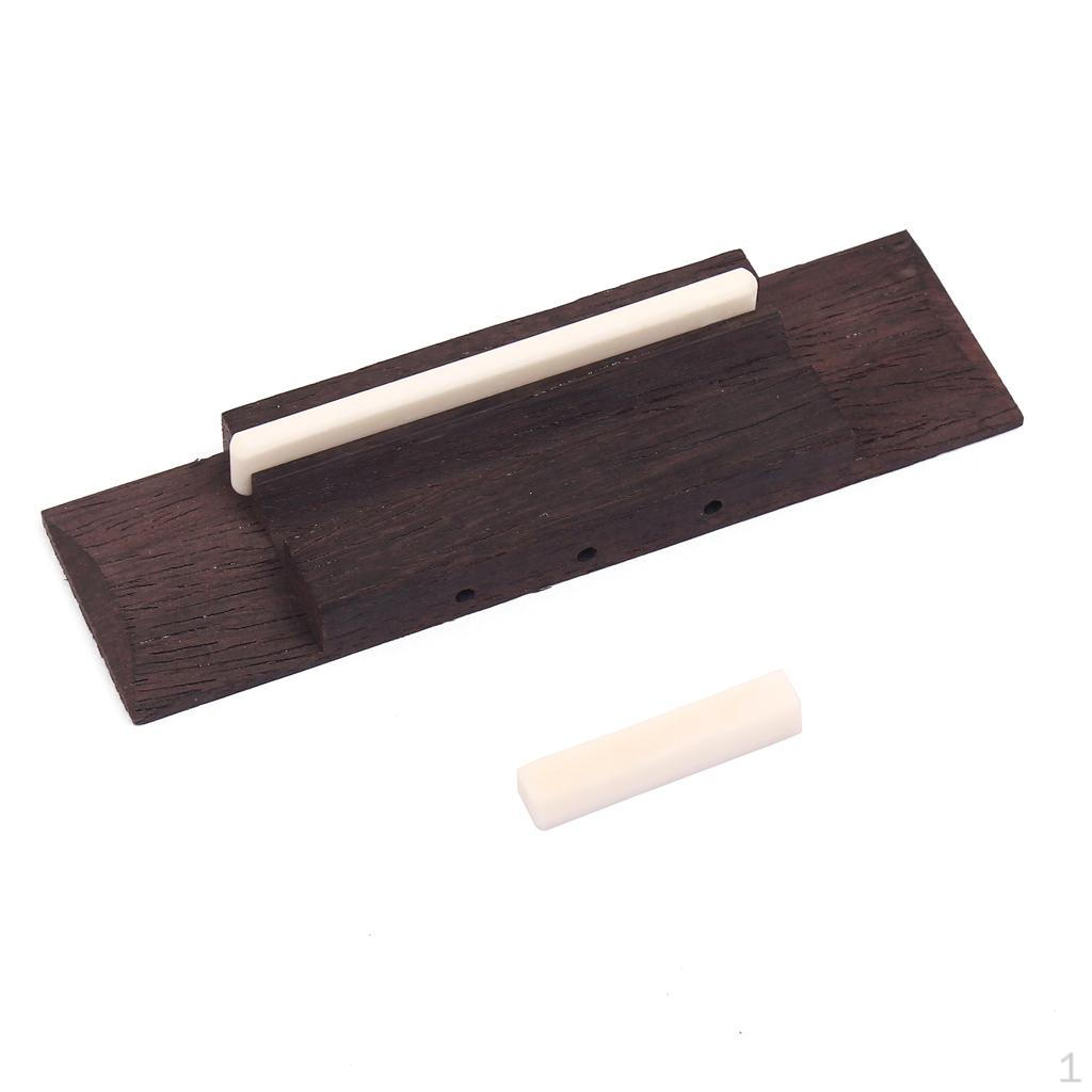 Rosewood Bridge With Saddle and nut for 3 String CIGAR BOX Guitar
