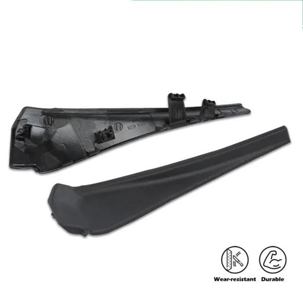 1 Pair Black Plastic Windshield Wiper Cover Extension Trim for Ri