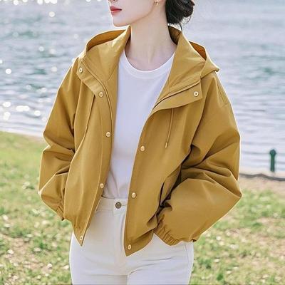 Women's 2025 Spring Casual Hooded Sports Jacket