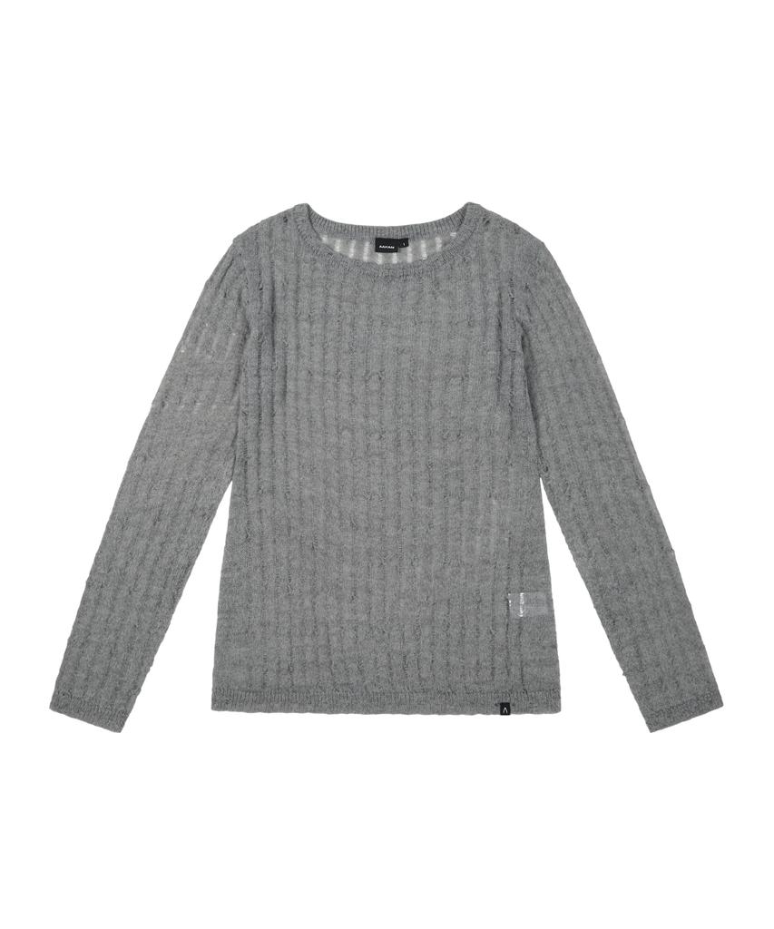 AAKAM Layered V-Neck Knit (Black)