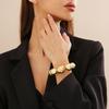 Exaggerated Goth Acrylic CCB Big Ball Bead Chain Necklace for Women Punk Chunky Heavy Short Choker Grunge Zircon Steampunk Men