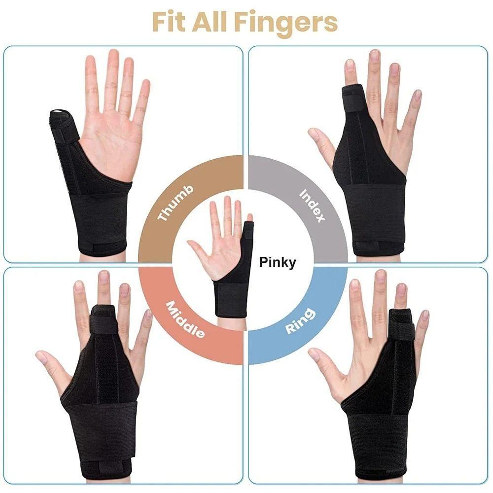 Metal Reinforcement Finger Splint Wristband Adjustable Housework Protect Band Basketball
