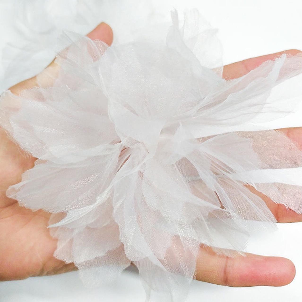 

5 шт./лот цветок патч DIY аппликации Sappliques ремесло DIY свадебные украшения кружевной ткани белый